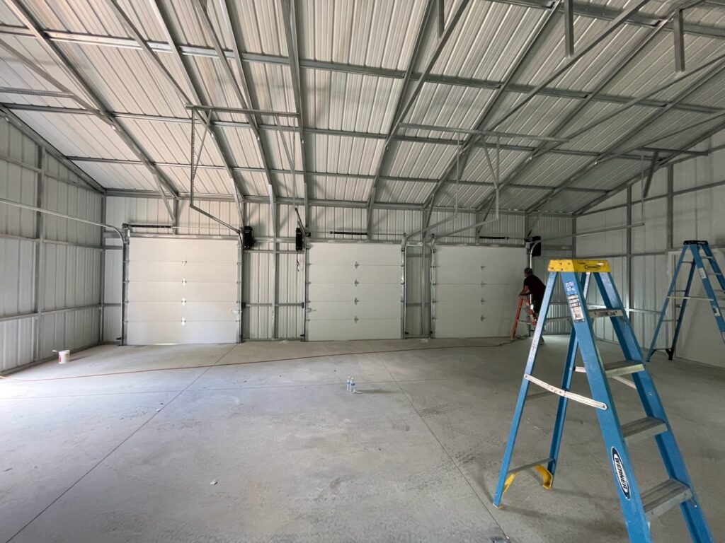 30x40 Metal Storage with Side Lean-to in Buchanan Dam, TX.