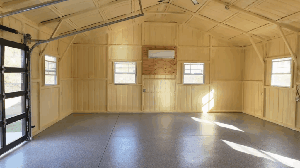 24x35 Custom Tubular Metal Workshop in Justin, TX.