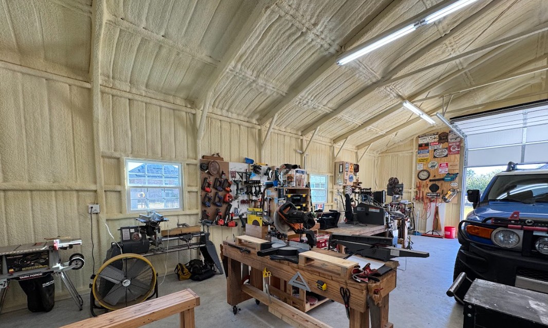 30x40 Steel Storage Garage Building in Crowley, TX. 30x40 Steel Storage Garage Building in Crowley, TX.