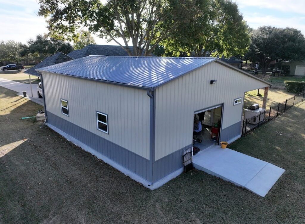 26x36 Ultimate 2 Car Garage Workshop in Burleson, TX.