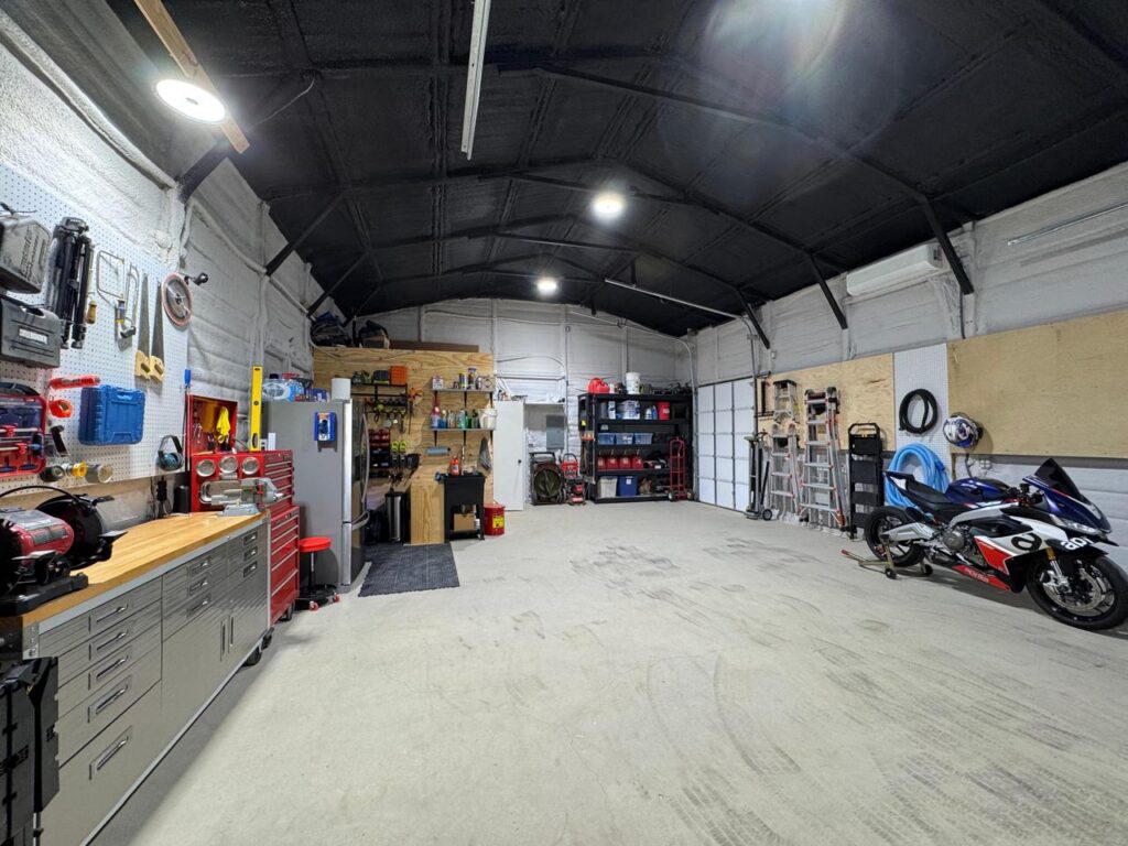 24x34 Poolside Metal Shop Storage in Flint, TX.
