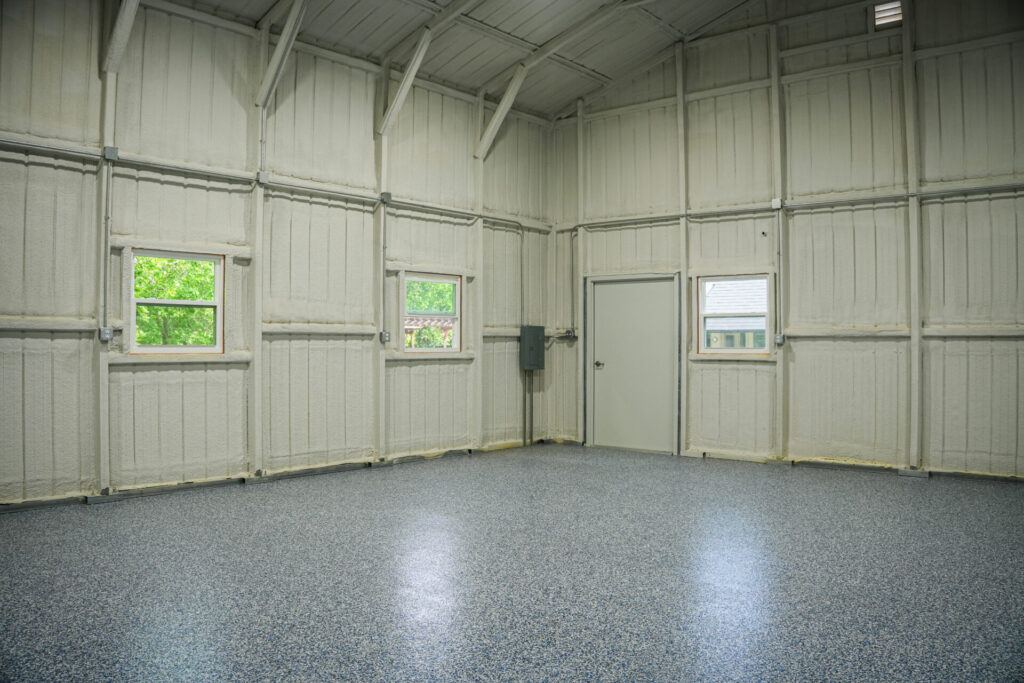 30x40 Metal Car Shop Building in Mansfield, TX.