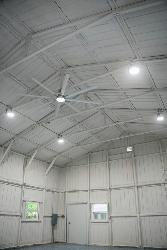 30x40 Metal Car Shop Building in Mansfield, TX.