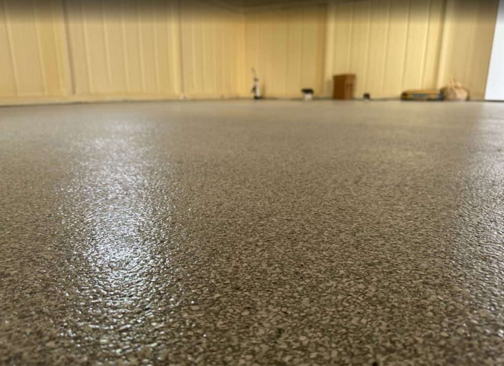 Concrete Floor with Concrete Coating