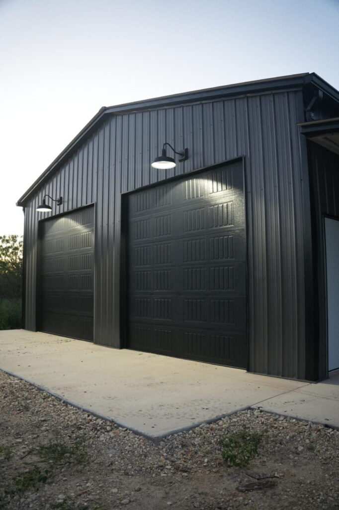 30x40 Steel Building Getaway with Porch in Pawnee, TX