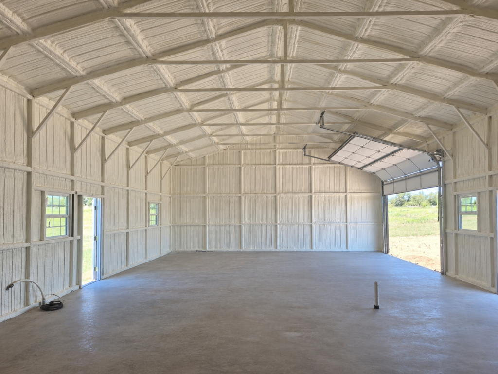 Texas Metal Building with Closed-Cell Spray Foam