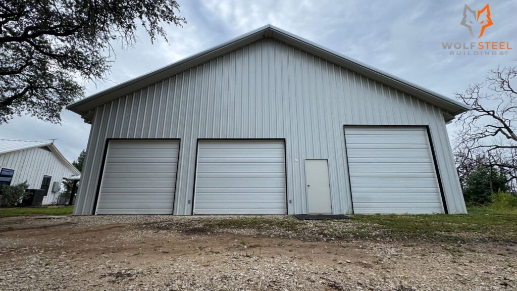 50x30 Red Iron Building in Glen Rose, TX.