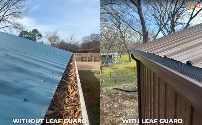 Metal Buildings with and without Leaf Guard