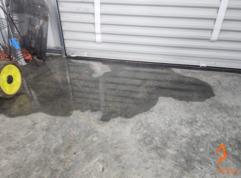 Water Seeping Into the Metal Building